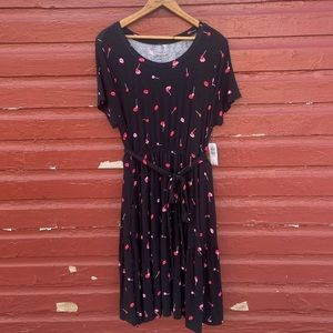 NWT Torrid Mini Super Soft Tiered Skater Dress Lips & Lollipops Women's Size 1X